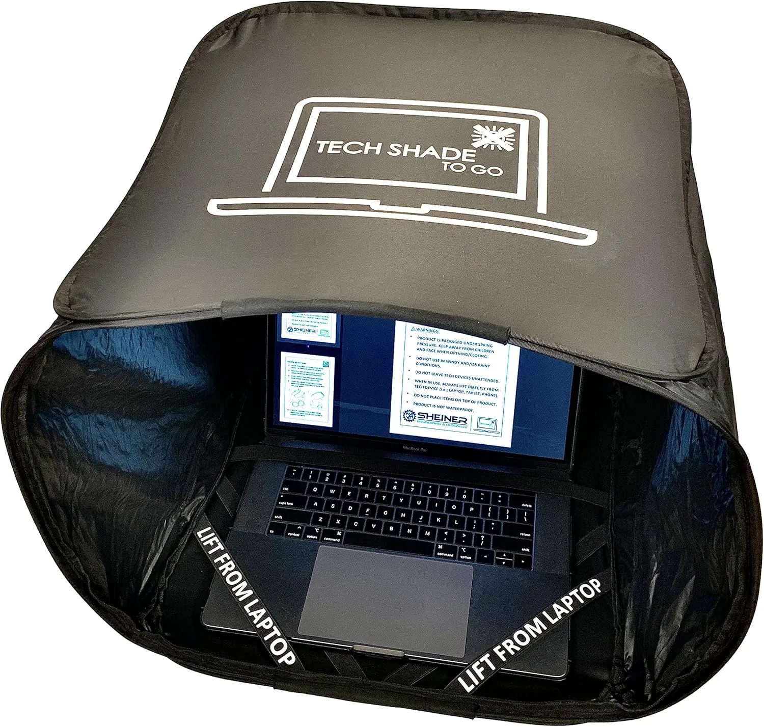 Portable Laptop Sun Shade, Privacy Cover, Laptop Sun Shade, Laptop Shade for Working Outside, Laptop Shade, Laptop Sun Hood, Laptop Sun Glare Shield, Laptop Hood for Outside Glare
