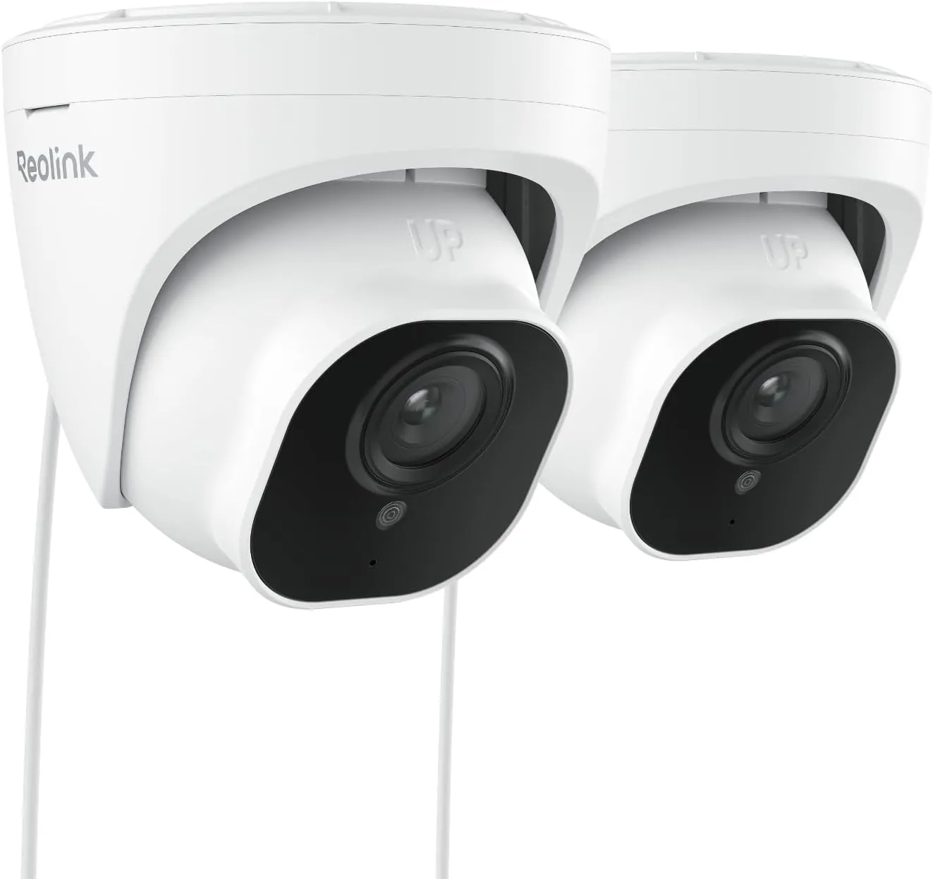 REOLINK 5MP PoE Security Camera, Surveillance Outdoor Indoor for home, Person/Vehicle/Pet Detection, Time-Lapse, Work with Smart Home, 100ft IR Night Vision, Support 256GB SD Card, RLC-520A(Pack of 2)
