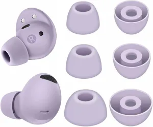 Replacement Earbud Ear Buds Tips Eartips Compatible with Samsung Galaxy Buds 2 Pro Earbuds, 3 Pairs S/M/L 3 Sizes Soft Silicone Earbuds Tips Ear Tip  Bora Purple 723