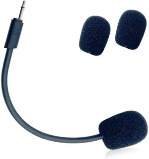 Replacement Game Mic for JBL Quantum 100 (Q100) Stereo Studio Gaming Headsets on PS5 PS4 PC Xbox MAC, 2.5mm Jack Detachable Noise Cancelling Crystal-Clear Game Microphone Voice Boom