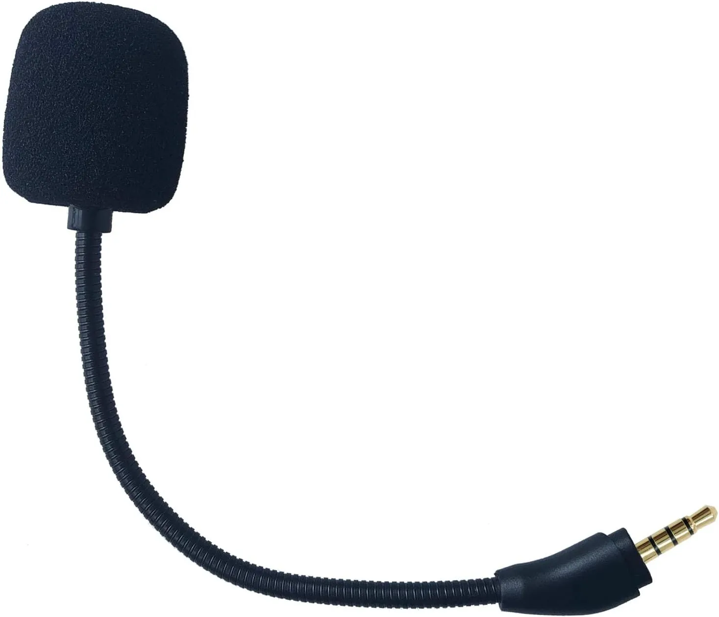 Replacement Game Microphone Compatible with HyperX Cloud III 3 Wired Wireless Gaming Headset for PC Xbox One PS4 PS5 Detachable Noise Cancelling Microphone,Black