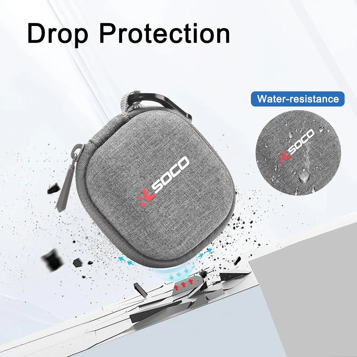 RLSOCO Hard Case for Bose QuietComfort Ultra/QuietComfort Earbuds II/Earbuds 2 Wireless Noise Cancelling Earbuds (Grey)