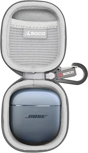 RLSOCO Hard Case for Bose QuietComfort Ultra/QuietComfort Earbuds II/Earbuds 2 Wireless Noise Cancelling Earbuds (Grey)