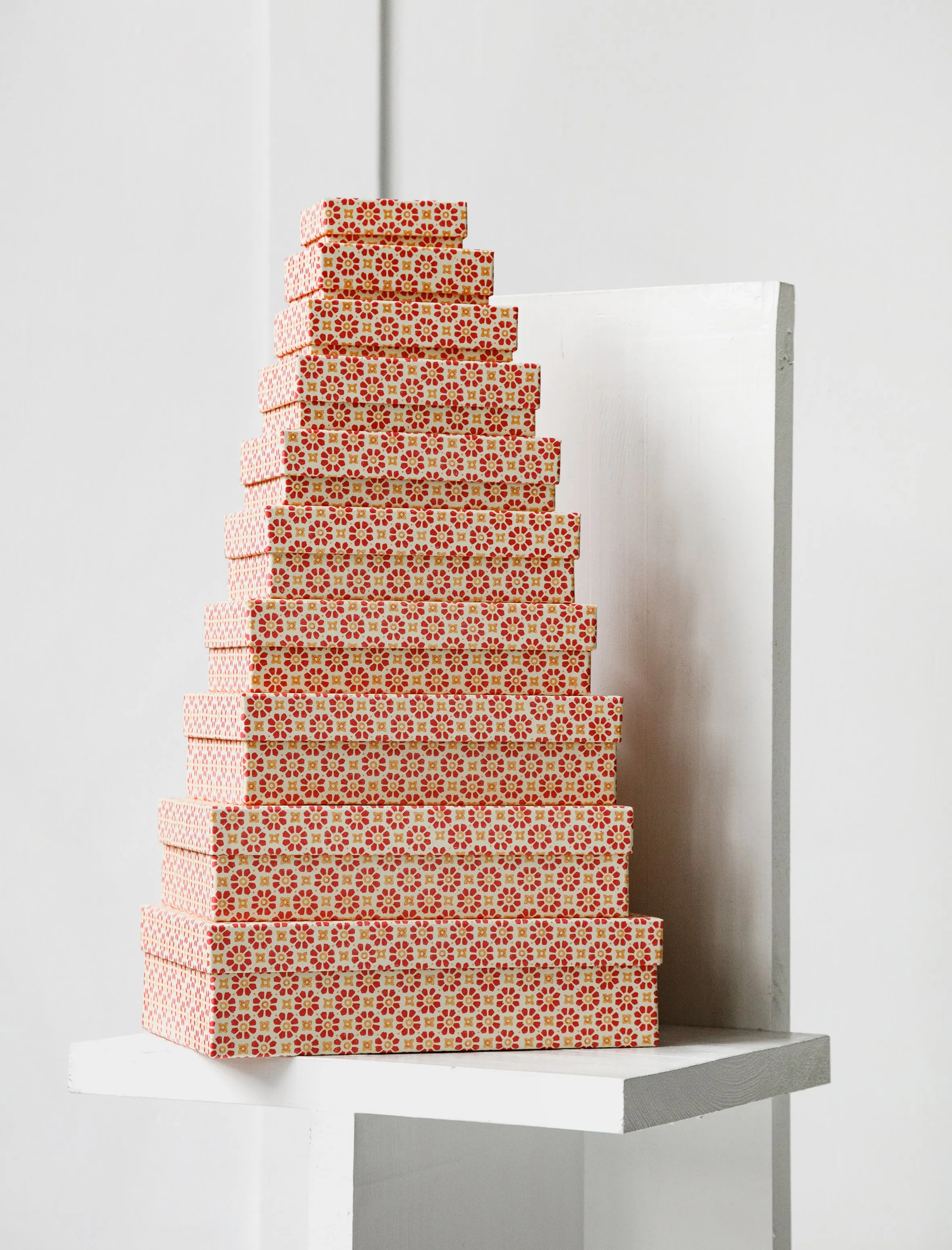 Set of Boxes Carta Varese Pink Flowers