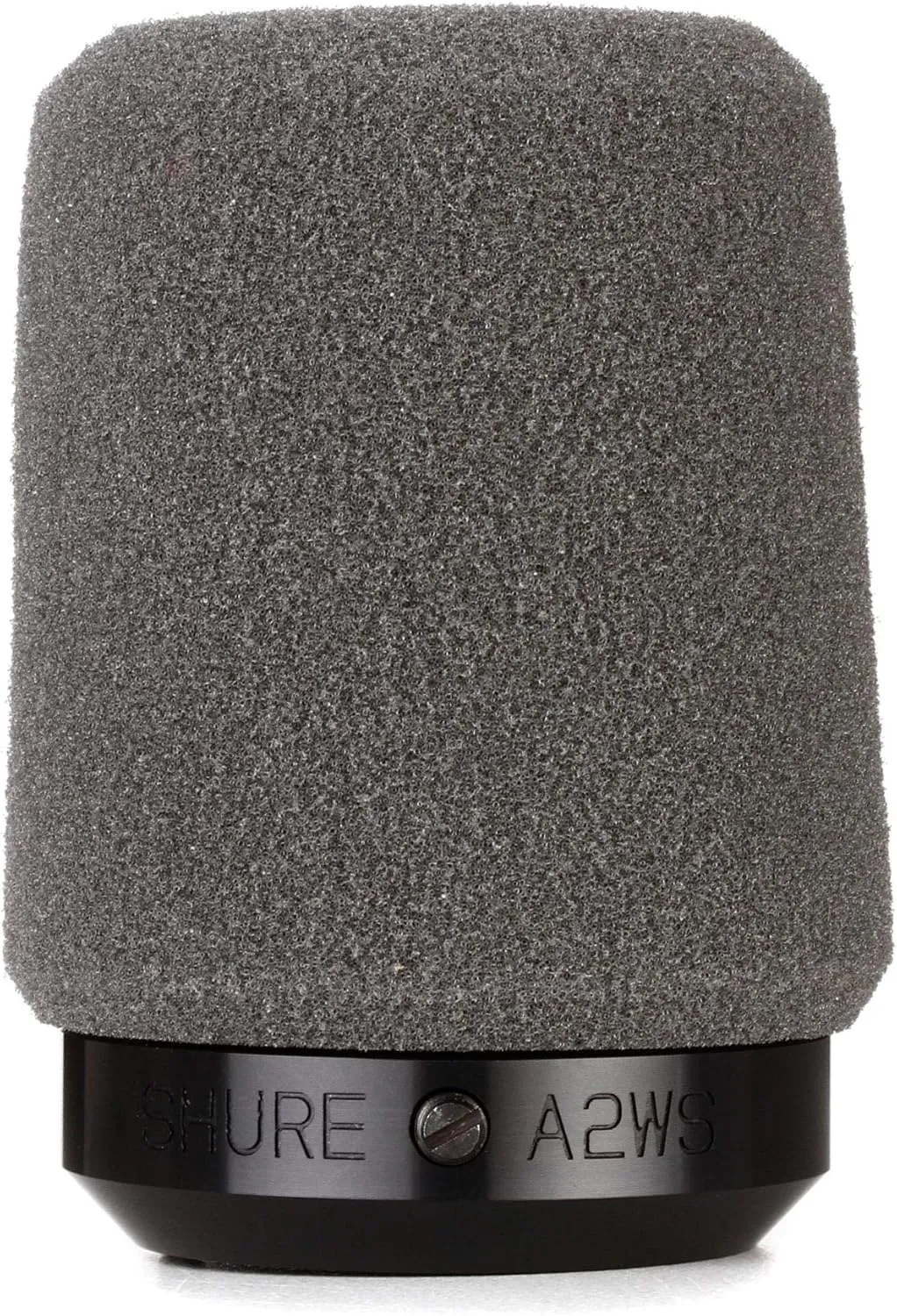 Shure A2WS Locking Microphone Windscreen - Reduces Unwanted Breath and Wind Noise, Gray - Compatible with SM57 and 545 Series Mics (A2WS-GRA)