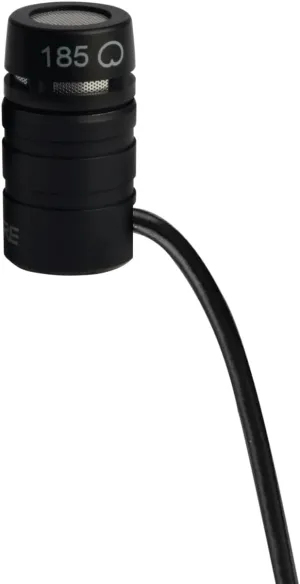 Shure Microflex MX184 Cardioid Lavalier Microphone - Condenser Mic with TQG / TA4F Connector Wireless Bodypack Transmitters