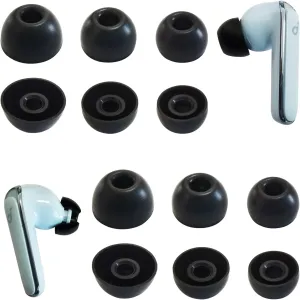 Silicone Ear Tips for Anker Soundcore Life P3 Tips Replacement Earbuds Tips for Soundcore Life P3/P2 Earbuds 6 Pairs LMS Black