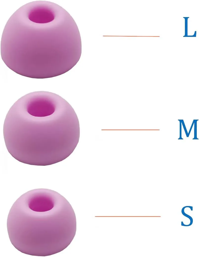 Silicone Ear Tips for Beats Fit Pro/Beats Studio Buds Eartips Replacement for Beats Earbuds 6 Pairs LMS Purple