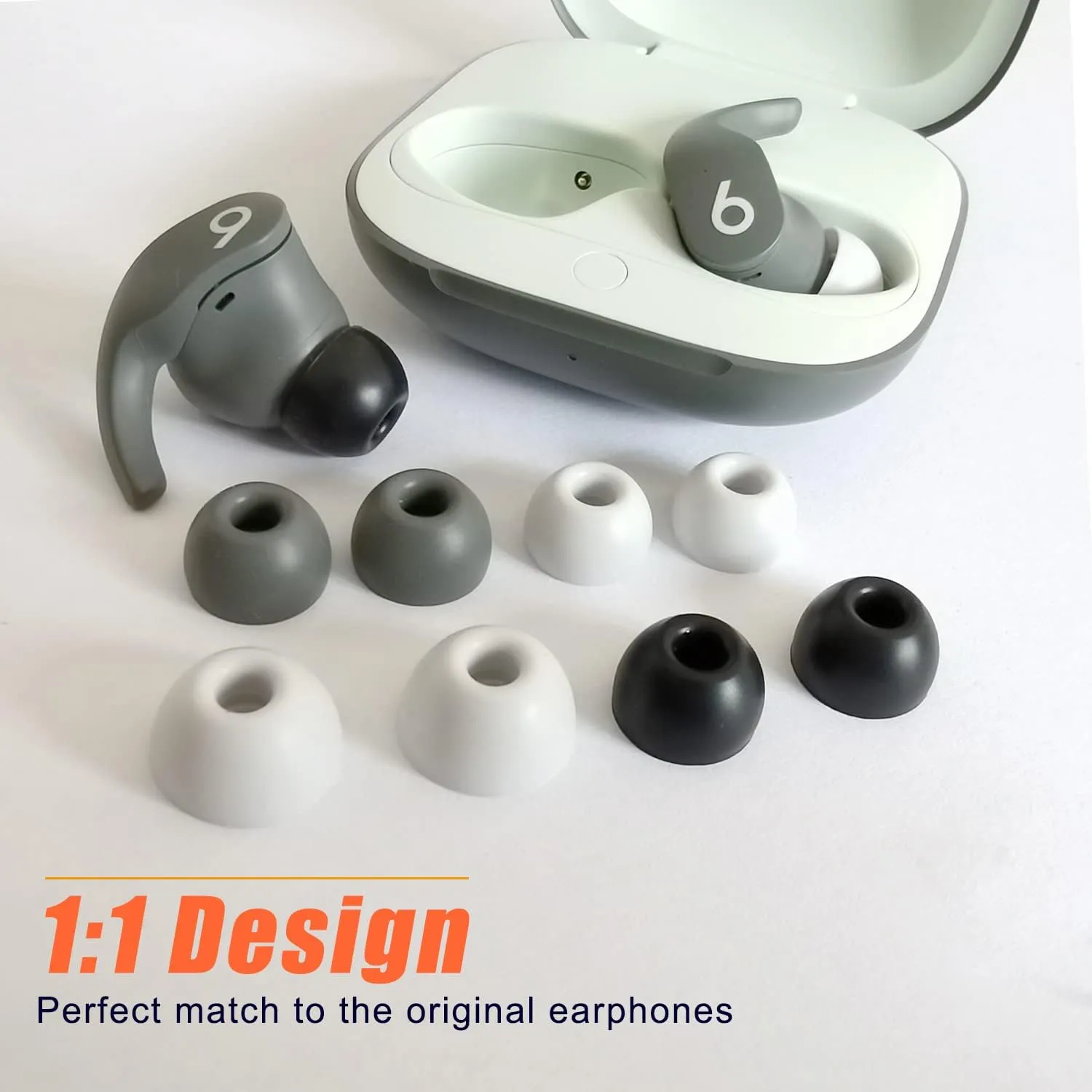 Silicone Ear Tips for Beats Fit Pro/Beats Studio Buds Eartips Replacement for Beats Earbuds 6 Pairs LMS Purple