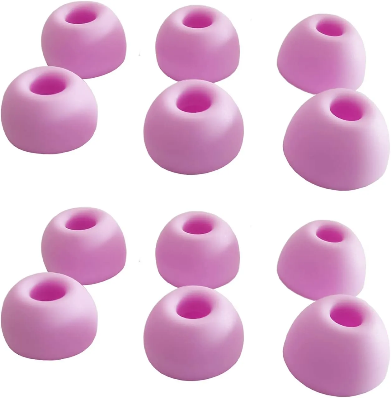 Silicone Ear Tips for Beats Fit Pro/Beats Studio Buds Eartips Replacement for Beats Earbuds 6 Pairs LMS Purple