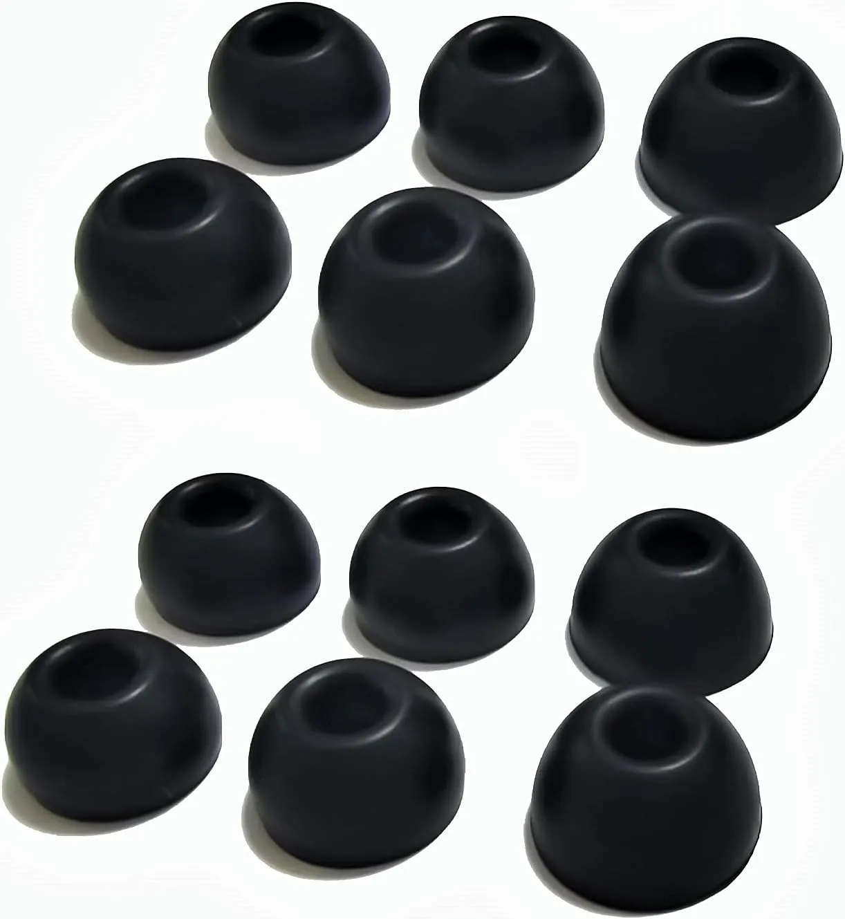 Silicone Ear Tips for Beats Fit Pro/Beats Studio Buds Tips Replacement Ear Tips for Beats Earbuds 6 Pairs LMS (Black)