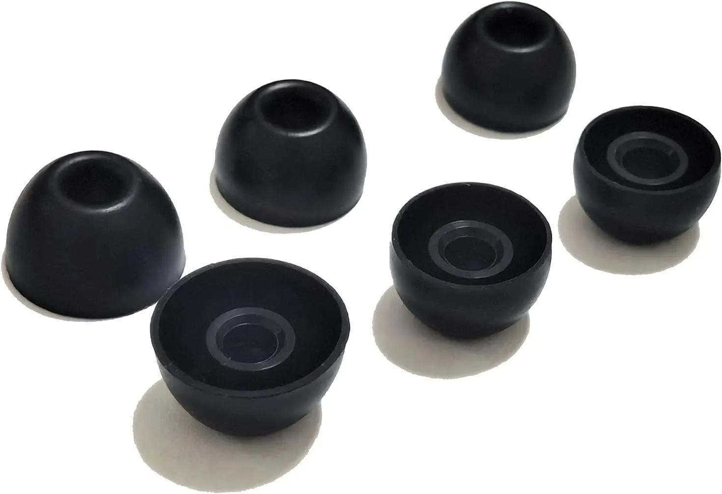 Silicone Ear Tips for Beats Fit Pro/Beats Studio Buds Tips Replacement Ear Tips for Beats Earbuds 6 Pairs LMS (Black)