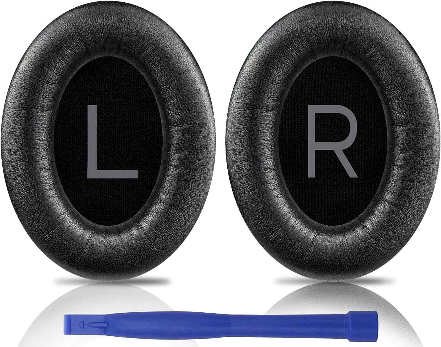 SOULWIT Lambskin Earpads Replacement for Bose QuietComfort 45 (QC45)/QuietComfort SE (QC SE)/Quiet Comfort Wireless Over-Ear Headphones, Ear Pads Cushions with High Density Foam - Brilliant Black