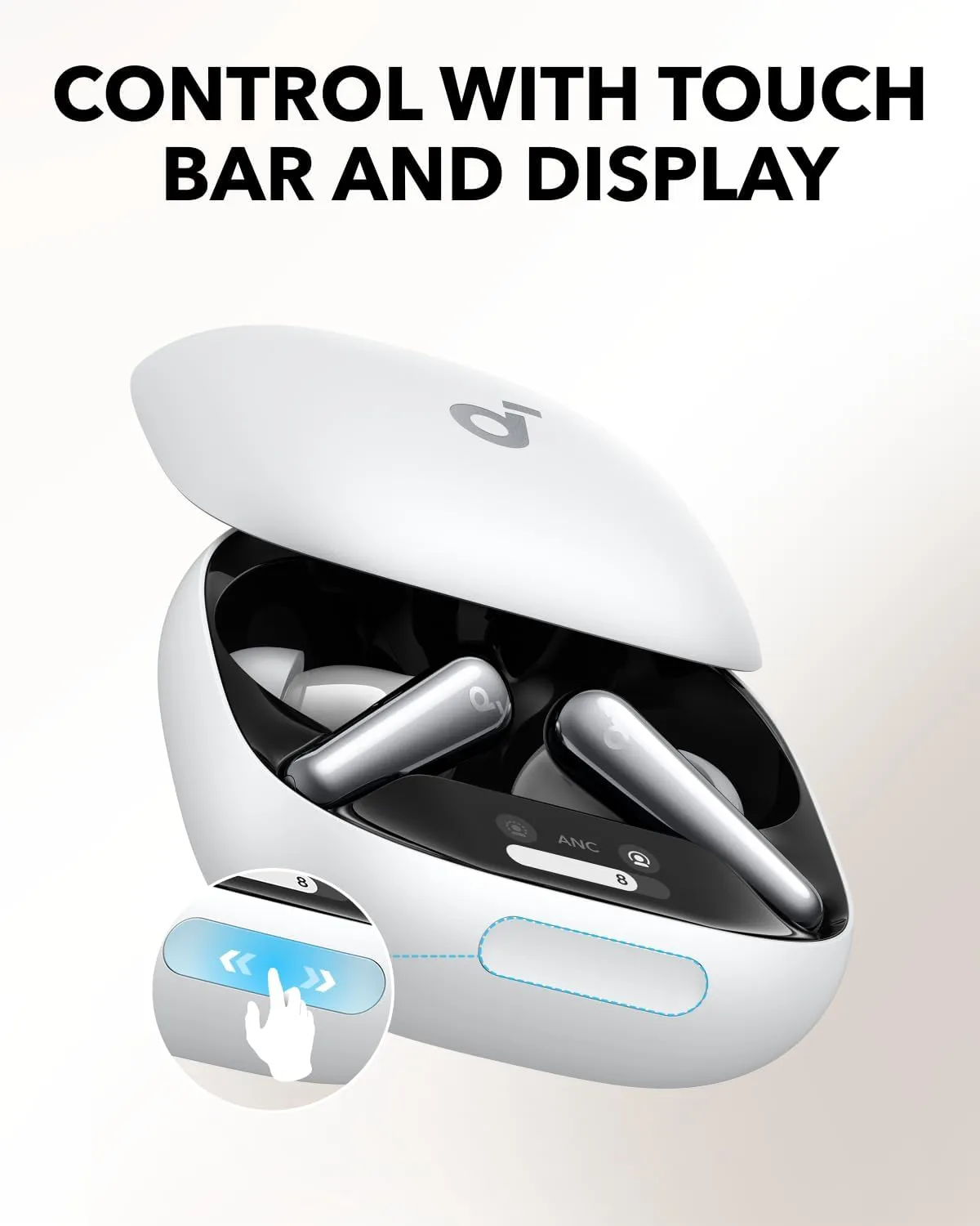 Soundcore Liberty 4 Pro by Anker,Noise Cancelling Wireless Earbuds,7-Sensor and Real-Time Adaptive Noise Cancelling,2Faster Charging,Studio-Level Hi-Fi Music,Clear Calls with 6 Mics and AI(Renewed)