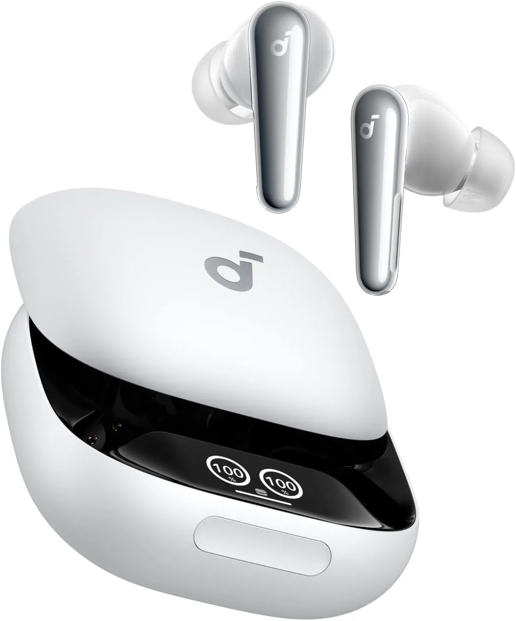 Soundcore Liberty 4 Pro by Anker,Noise Cancelling Wireless Earbuds,7-Sensor and Real-Time Adaptive Noise Cancelling,2Faster Charging,Studio-Level Hi-Fi Music,Clear Calls with 6 Mics and AI(Renewed)