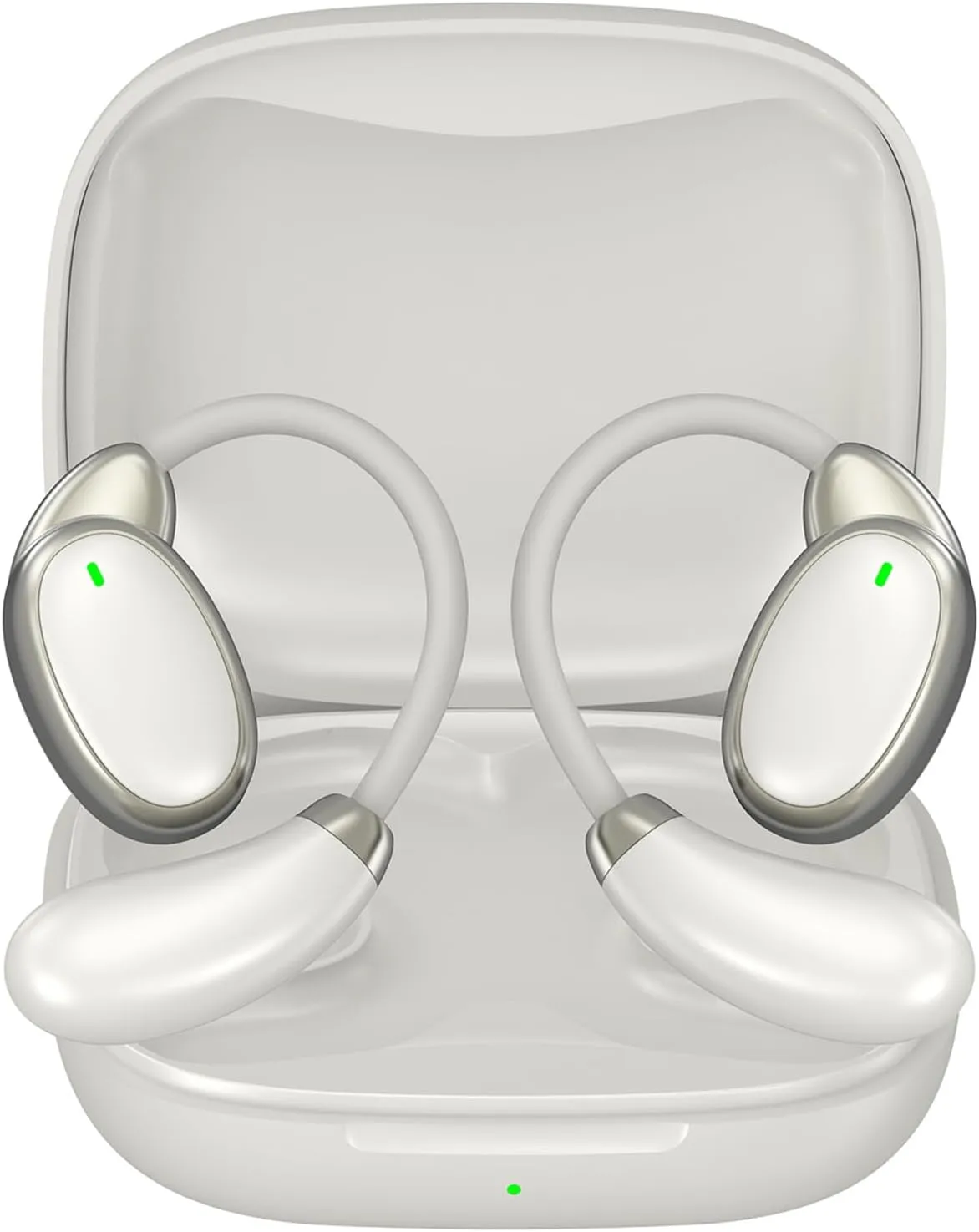 Translation Earbuds Real Time, Translator Earbuds with 150 Languages & Accents, HD Sound, Fast Reaction, Ai Headphones Language Translation for iPhone Android, Ideal for Travel & Business, Whitegrey