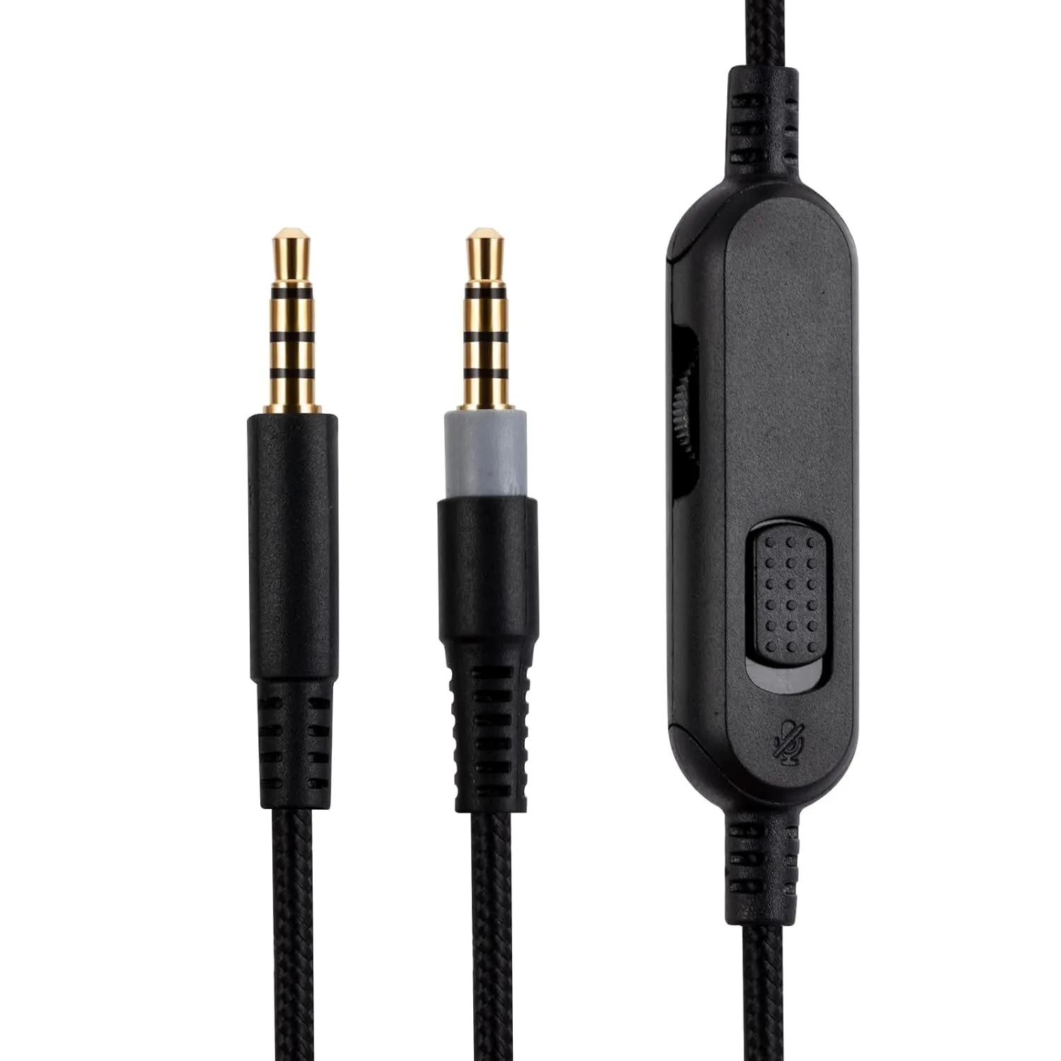 UNCLE LIGHT HyperX Cloud Mix Replacement Cable, Compatible with HyperX Cloud Mix Gaming Headsets, 3.5mm Headsets Aux Cord, Inline Mute, Volume Control, 6.6 Ft (2 Meters), Black