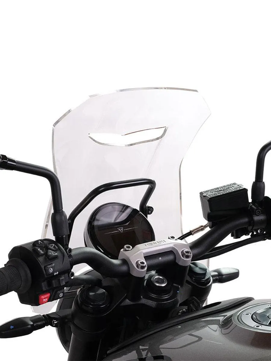 UNIT Garage Windshield with GPS support for Triumph Trident 660