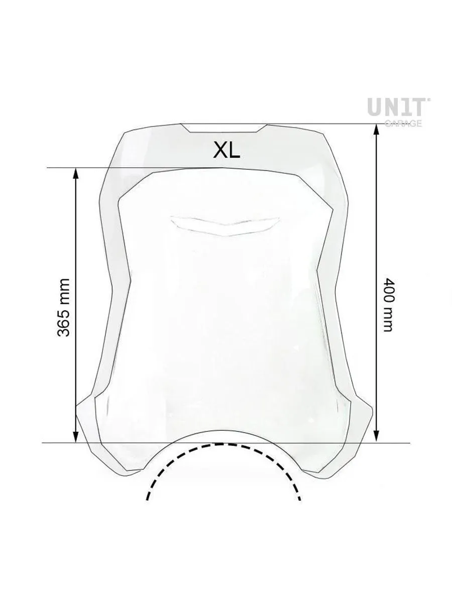 UNIT Garage Windshield with GPS support for Triumph Trident 660