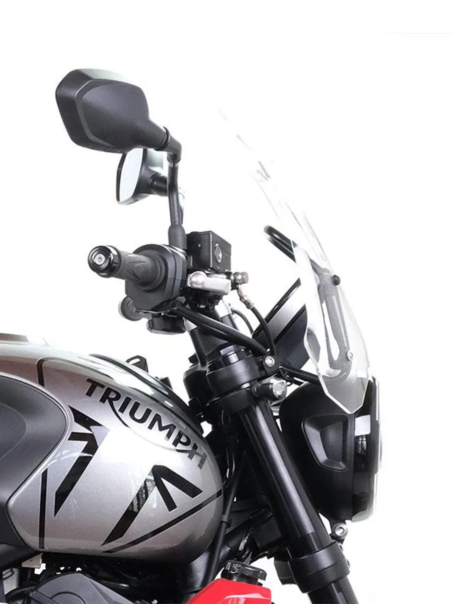 UNIT Garage Windshield with GPS support for Triumph Trident 660
