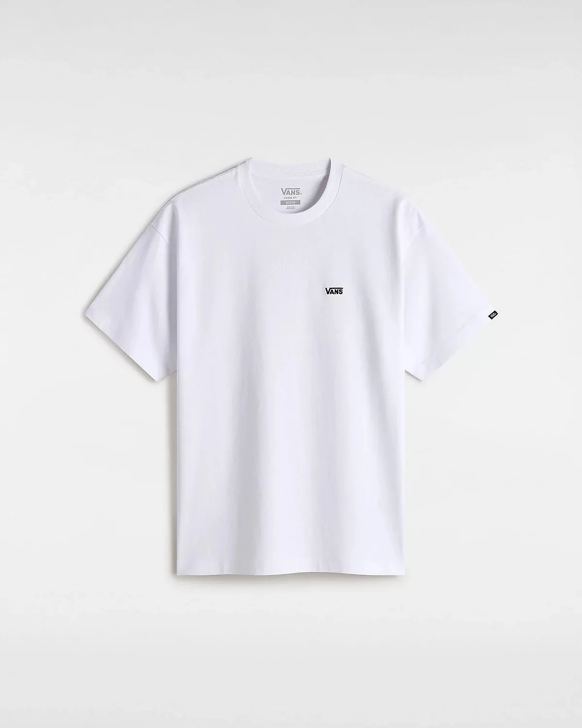 Vans Unisex Left Chest Embroidered Logo T-Shirt White VN000P1PWHT