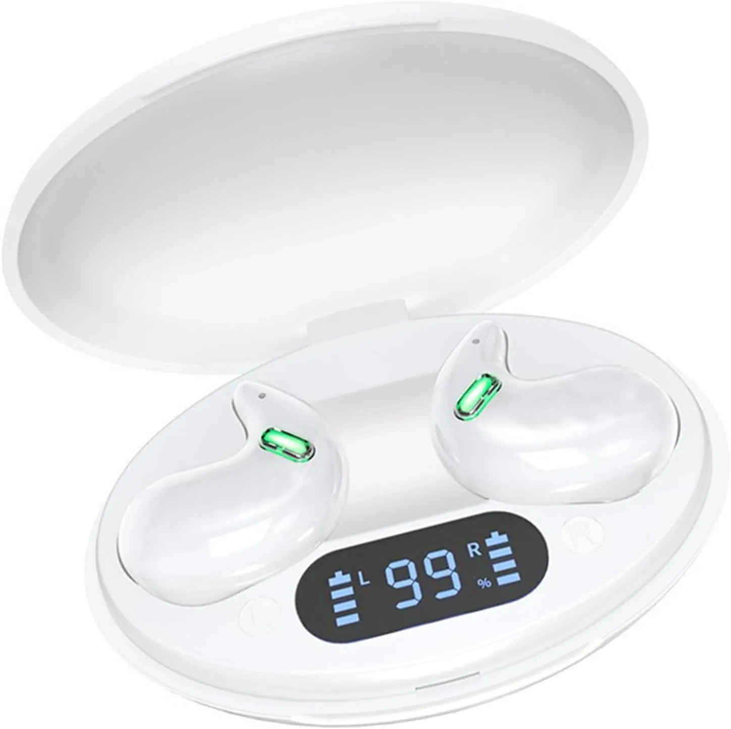 Wireless Earbuds for Sleeping Suitable for Games Sports Work Bluetooth 5.2 with Charging Box,Sleeping Headphones for Side Sleepers,Invisible Earbuds,Suitable for Small Ear canals