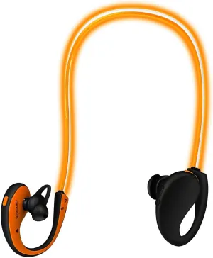 Wireless Sports Headsets Wireless V4.1 Neckband Earphones HD Stereo Sweat-Proof Headphones Earbuds Orange