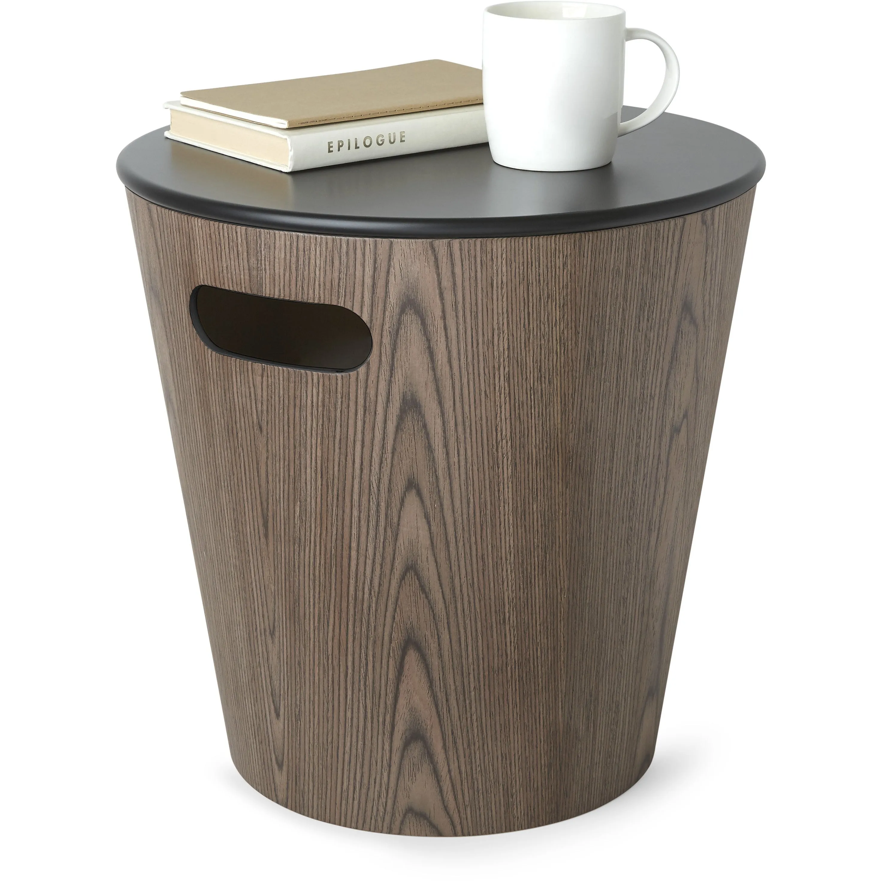 Woodrow Storage Stool Black-Walnut